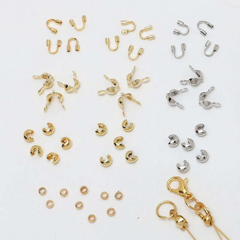ボールチップ 4mm玉 スペーサー メタルビーズ 基礎金具 アクセサリーパーツ ハンドメイドパーツ 手芸材料