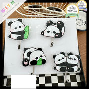かわいいパンダ 壁掛け 帽子掛け 耐荷重2Kg 粘着 浴室使用可能 便利アイテム キー