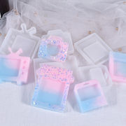 手芸DIY素材 アロマキャンドル レジン枠シリコンモールド ペンダント キーホルダー 推し活グッズ