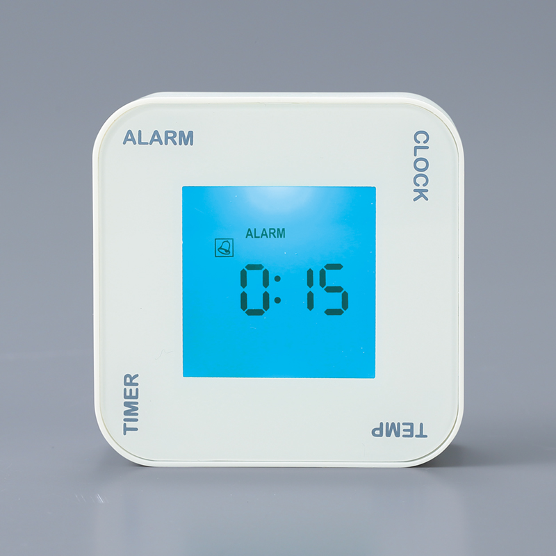4WAYスクエアデジタルクロック 置時計/デジタル時計/シンプル/温度計