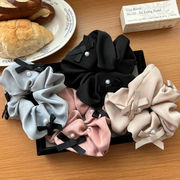 シュシュ　パール★レディースヘアアクセサリー★髪飾り★シュシュ★4色