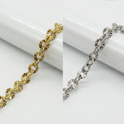 【切り売り/約1m】【#161 模様入りあずき 2.8mm幅】 サージカル ステンレス チェーン 金属アレルギー対応