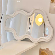 最新トレンド勢揃い 早い者勝ち  異形波鏡 グルーミング鏡 壁掛け 卓上鏡 鏡 大人気 雲型化粧鏡