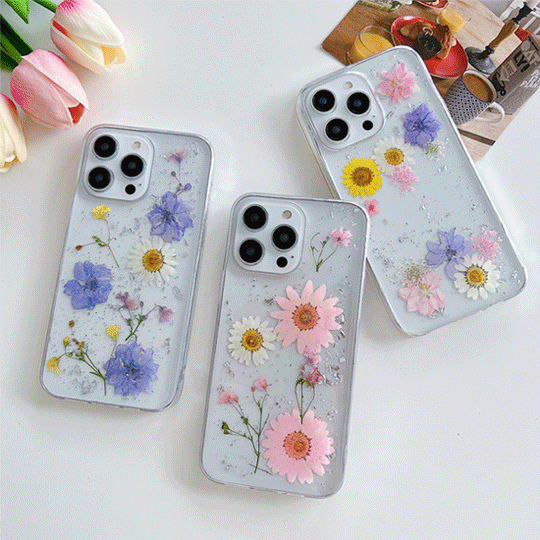 いくちゃんiPhone押し花ケース いくちゃん様専用iPhone押し花ケース