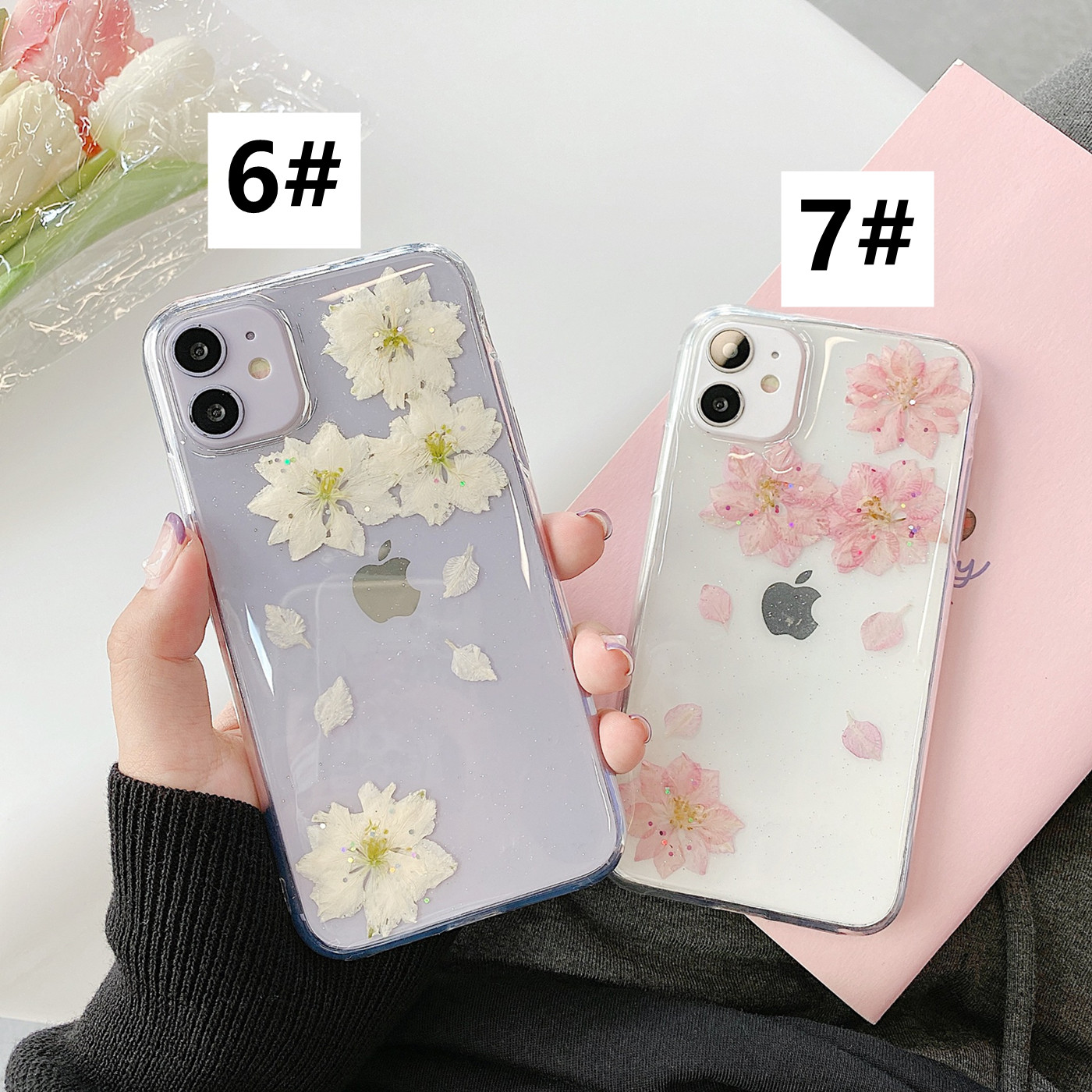 ♡展示品♡１１押し花　印鑑ケース　レジン　ハンドメイド 結婚後の面倒な手続きも楽しくなるかも♩【押し花印鑑ケース】が可愛く