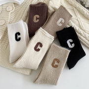 レディース用靴下★大人用★ソックス★暖かく★カジュアル★日系靴下★   6色