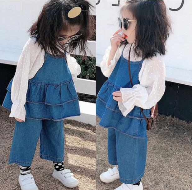 2024秋新品★子供服　トップス＆デニム上下セット★タグ7-15★