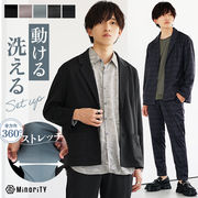 【セットアップ】 2Bテーラードジャケット+パンツ フルレングスorアンクル丈 2点セットアップ／MinoriTY