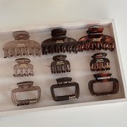 ヘアクリップ しっかり 髪留め クリップ シンプル バンスクリップ 軽い