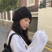 キャップ 小顔効果  帽子 ニット帽  毛糸 防寒