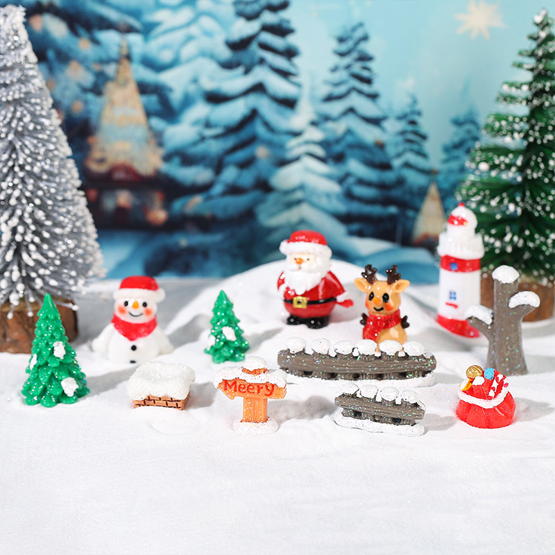 クリスマス デコパーツ DIY素材 アクセサリー 貼り付けパーツ 手芸材料 飾り写真撮影の小道具 卓上置物