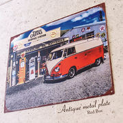 アンティークメタルプレート Red Bus★