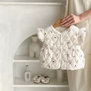 ★BaBy★　ベビー服　66~100cm　キッズジャケット　フリルダウンジャケット　韓国ベビー服