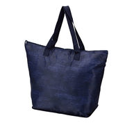 デニム柄ビッグ保冷温トート　E2906