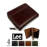 全4色 Lee リー クロスステッチデザイン 二つ折り 財布 ウォレット リアルレザー