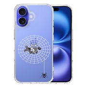iPhone16 側面ソフト 背面ハード ハイブリッド クリア ケース 映画パロディ 蜘蛛男