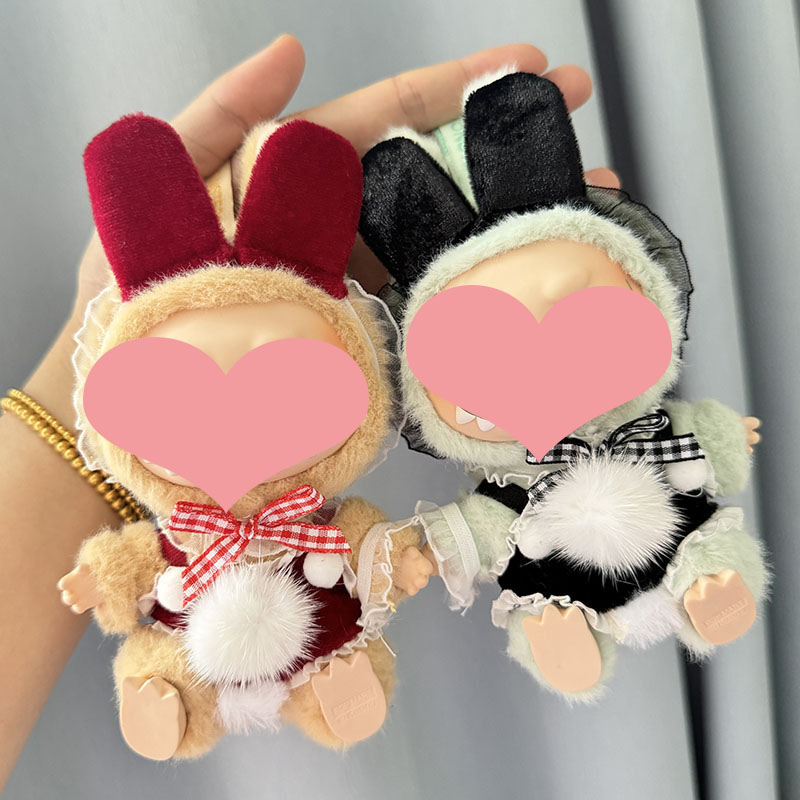 doll着ドール通用衣装 着せ替え ぬいぐるみ BJD 17cmlabubu 17cmBao-ao 