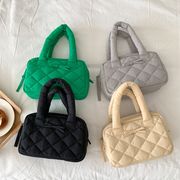 リボンキルティングハンドバッグ　ins　韓国ファッション　デザイン　4colors