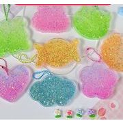アクリル板 ボード　キラキラ　ボールチェーン付き　手芸DIY 　バッグチャーム　DIY