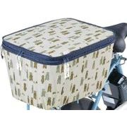 2段式後カゴカバー オリジナル柄 ブラウンベア NET-103J