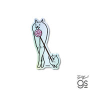 にゃんこ大戦争 ホログラムステッカー ネコぺろきゃん ゲーム かわいい キャラクター 人気 グッズ NYA012