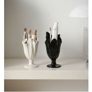 予約商品 激安セール シンプル 化粧ブラシ収納筒 天板収納筒 ペン筒 家庭用 花瓶 多目的 陶磁器振り子