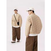 メンズ  中綿 ジャケット 男女兼用 ストリート系 防寒アウター 秋冬 2024新作★全2色