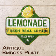 アンティークエンボスプレート  レモネード（LEMONADE）★