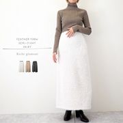 ▽SALE▽フェザーヤーン　セミタイトスカート(32157)
