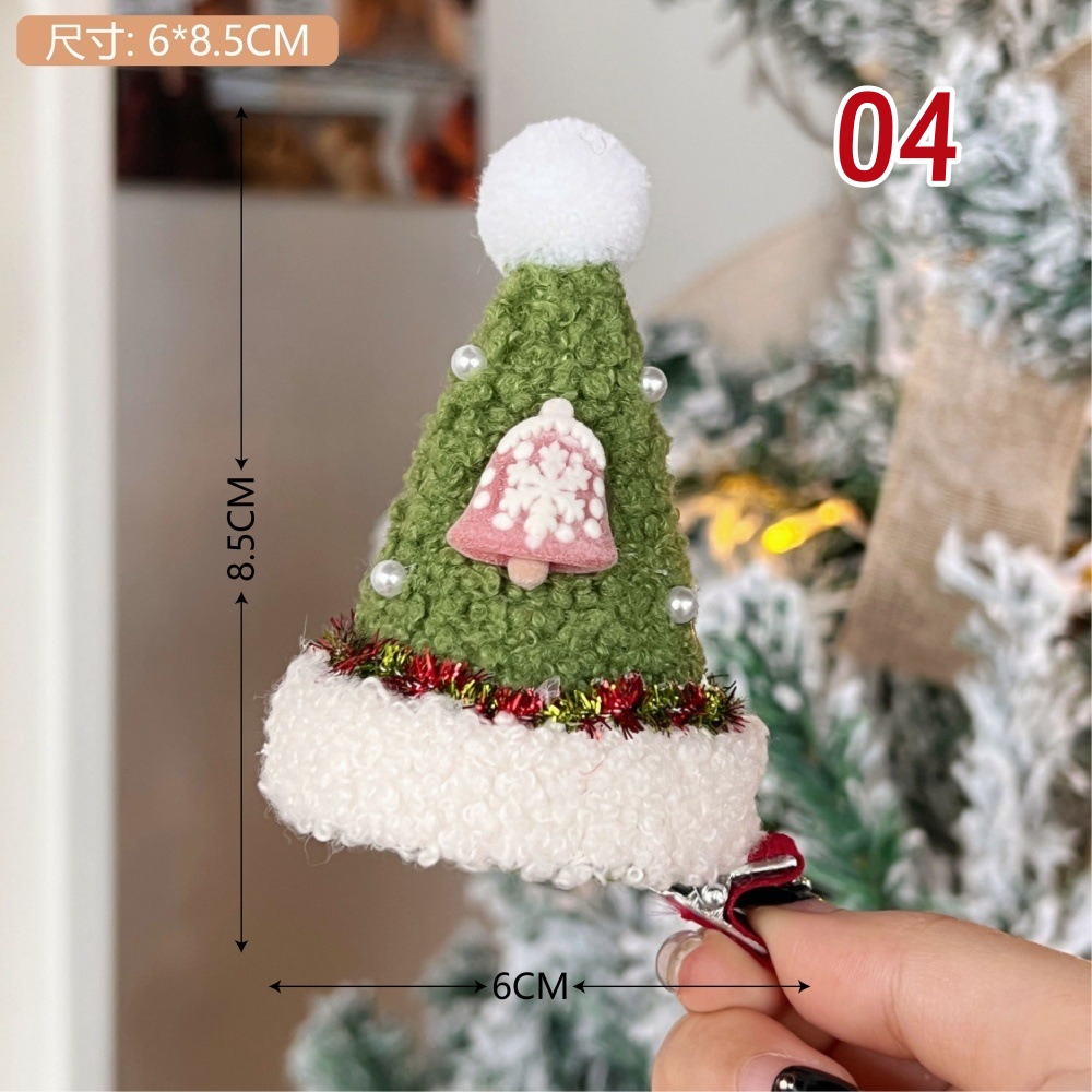 11色 秋冬 サンタ帽子ヘアピン クリスマス ヘアクリップ 大人 子供 髪