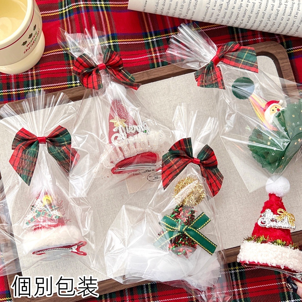 11色 秋冬 サンタ帽子ヘアピン クリスマス ヘアクリップ 大人 子供 髪