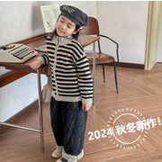 ★2024秋冬子供服★カジュアル系 カーディガン ニットセーター 韓国風子供服 トップス 防寒 温かい