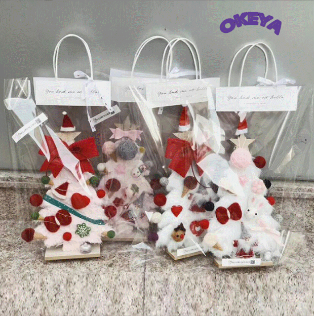 梱包用品　包装袋　透明　ギフト袋　 贈り物袋 　手提げバッグ　収納バッグ　ins　pvc　6サイズ展開