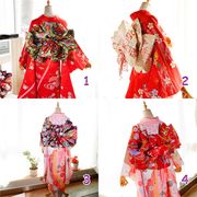 和装小物 定番 リボン型作り帯 結び帯  簡単に着る 兵児帯 しわ帯 お花 花見 浴衣 着物 成人式 4色