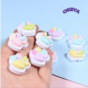 人気商品　DIYパーツ　手芸DIY　デコパーツ　アクセサリー　ペンダント　貼り付けパーツ　猫の手　可愛い