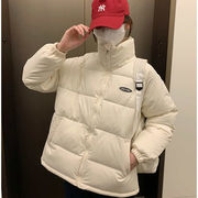 今季マストバイ   長袖  レトロ   トップス  可愛い 立ち襟   ダウンジャケット