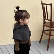 キッズ 子供服 トップス ニット 毛糸 マント ポンチョ ケープ ガールズ