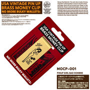 真鍮 ブラス　マネークリップ　ビンテージ　ピンナップ ガール　ソリッドブラス　アメ雑　アメリカン雑貨