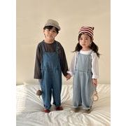 2025春秋子供服 カジュアル系 デニムサロペット 韓国風子供服 姉妹兄弟コーデ ボトムス[80~150cm]