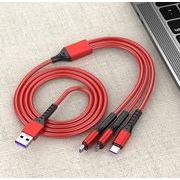 激安 iPhoneケーブル 急速充電Type-C ケーブル Micro USB ケーブル  充電コード 3in1   1.2m