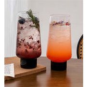 最終プライス ジュースカップ 冷たい飲み物カップ 黒底低脚カップ グラス コーヒーカップ モギトカップ
