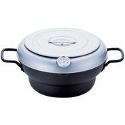 天房庵 IH対応段付天ぷら鍋24cm（蓋付） TM-9865
