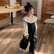 【2024春新作】韓国風子供服 ベビー服 キッズ  男女兼用　カジュアル  長袖TシャツORサロペット