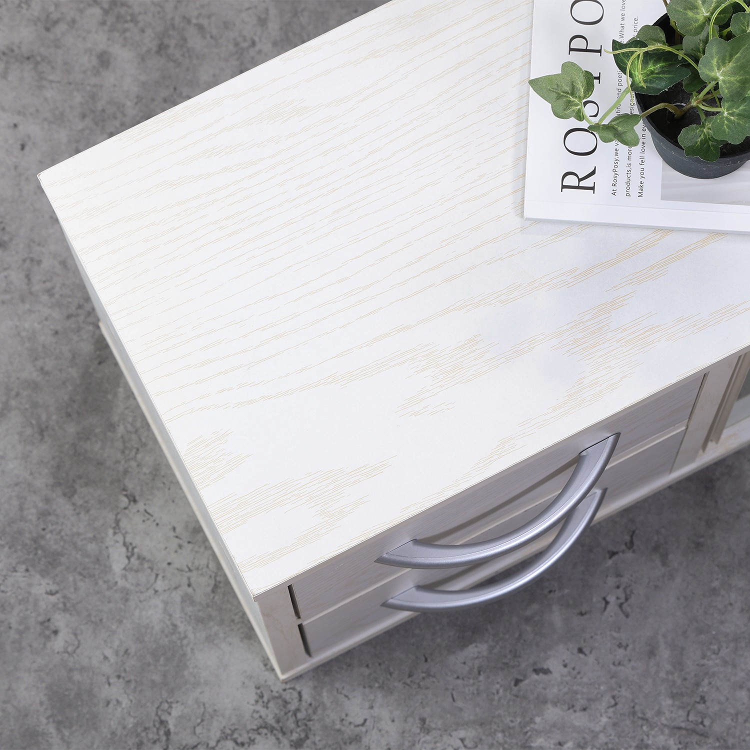 不二貿易 カウンター上収納ラック 120幅 オークWH 品番:52288 【楽天  