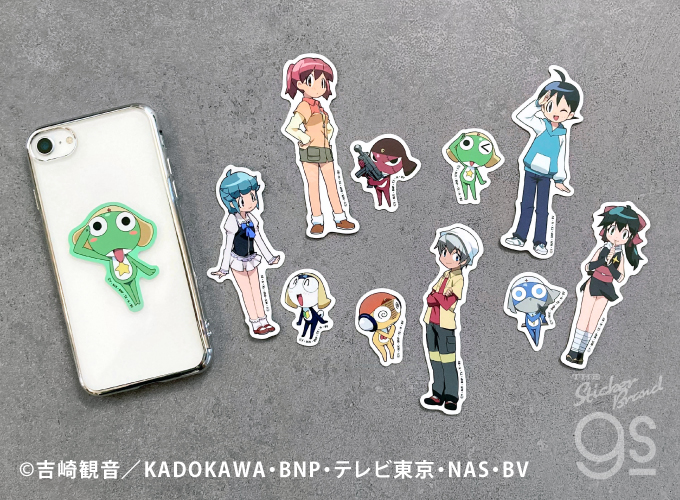 ケロロ軍曹 ステッカー2枚セット ギロロ伍長＆日向夏美 アニメ 漫画