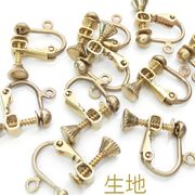 ★新商品★10個価格★L&A★生地販売★イヤリングパーツ★ネジバネ玉ブラ★