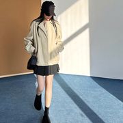 u26490 ジャケット 2025年春新作 レディース カジュアル ゆるい 長袖 アウター レトロ 革ジャン