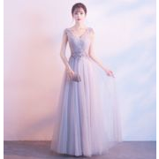ブライズメイド/花嫁/二次会/プリンセス/パーティードレス/ウエディングドレス★ロング/結婚式編み上げ