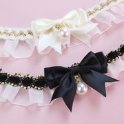 【秋冬新作大人気】　ペット アクセサリー　ペット用品　花柄　可愛い　ペット用の首輪　