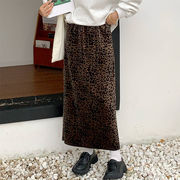 2024秋冬おしゃれヒョウ柄ロングスカート